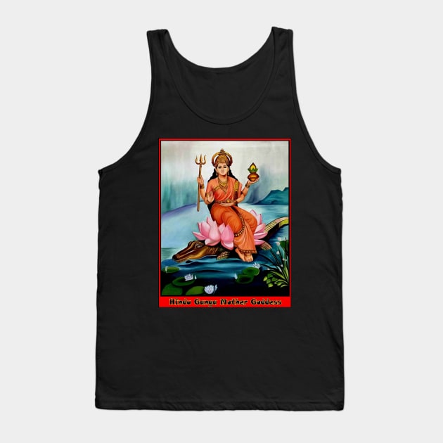 Hindu Goddess Ganga Mather Print Tank Top by posterbobs